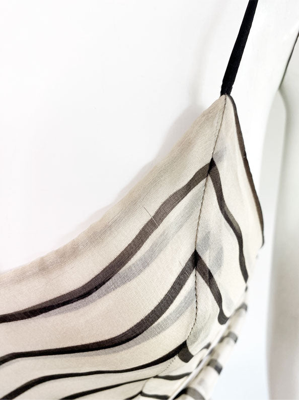 Valentino S/S 2001 Deco Striped Silk Gown