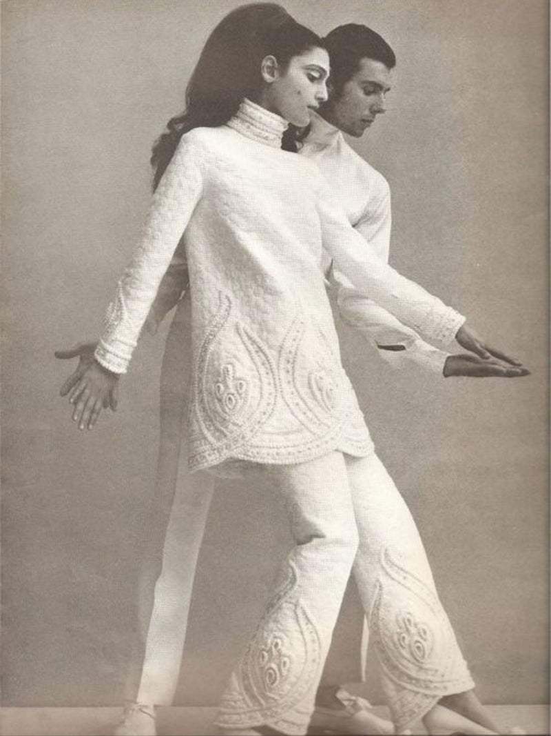 Valentino Couture Embellished Mini Dress Circa 1968