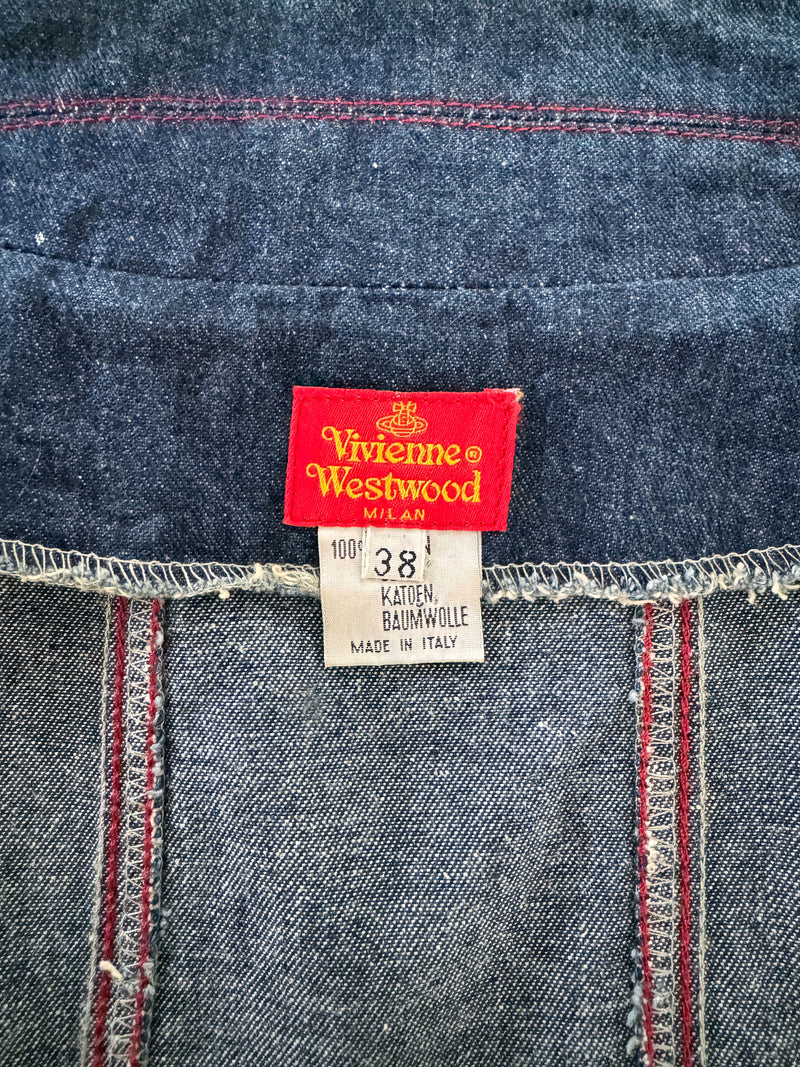 Vivienne Westwood Red Label 1990s Denim Corset Top