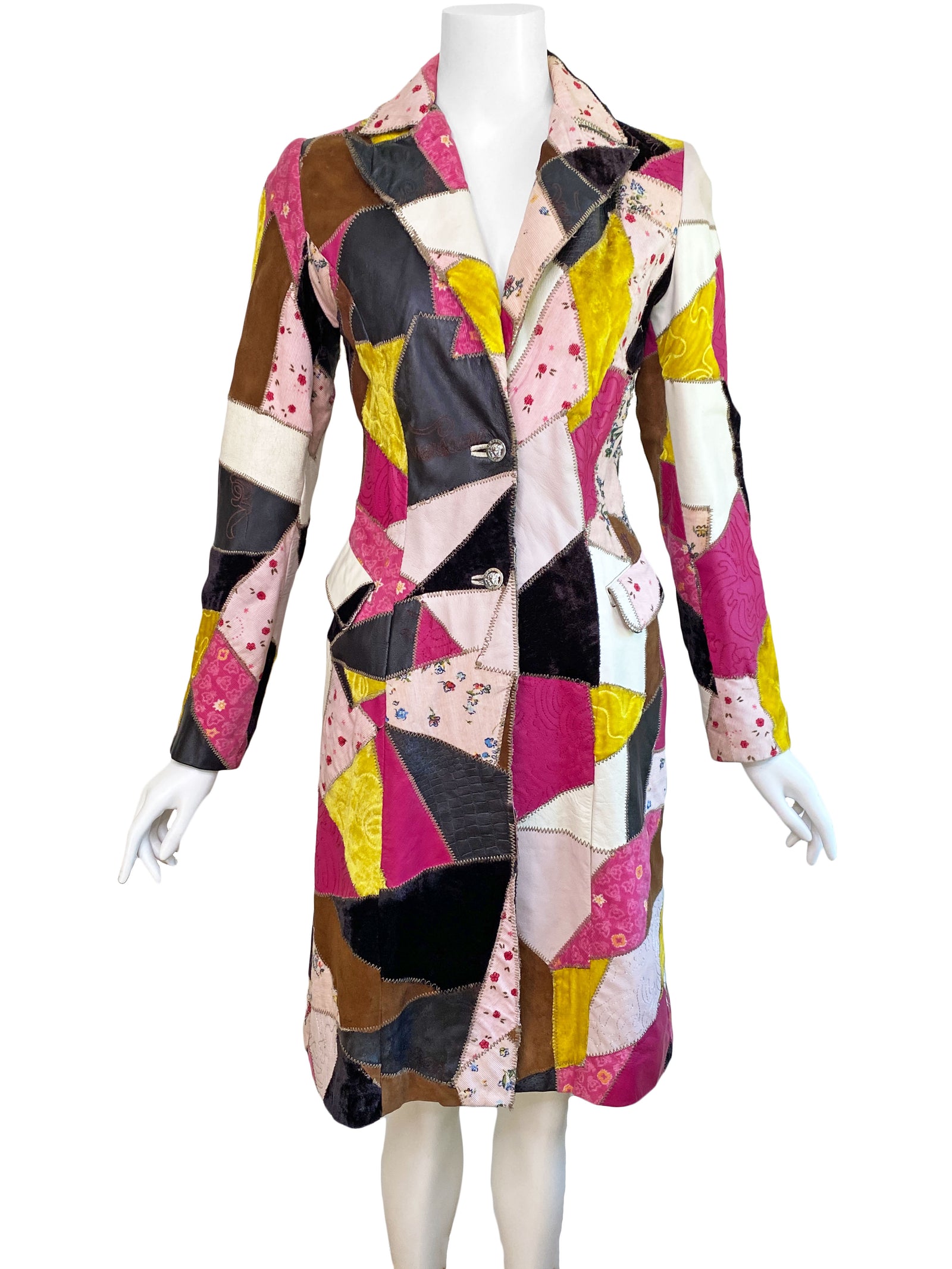 Versace Jeans Couture 2002 Patchwork Coat – Sweet Disorder