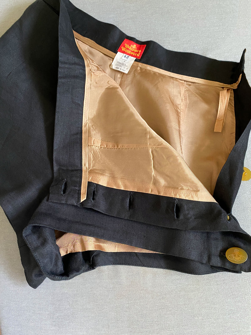 Vivienne Westwood Red Label 1994 Linen Shorts