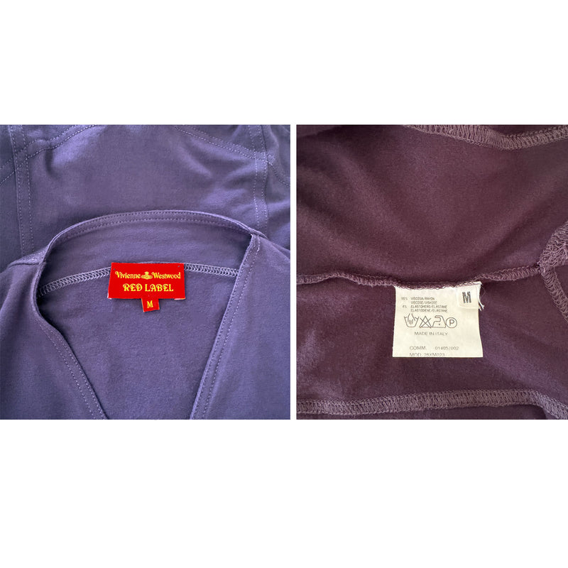 Vivienne Westwood 1990s Purple Cutout Top