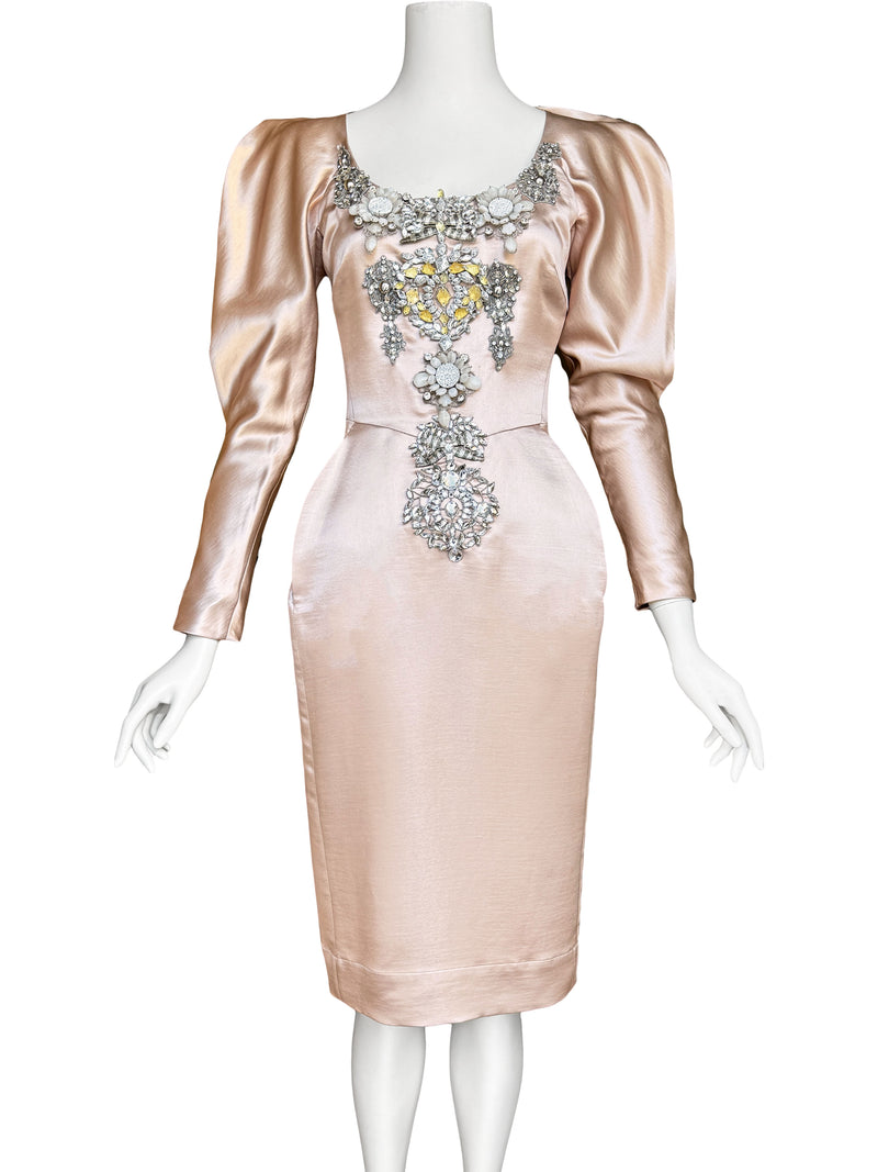 Vivienne Westwood Spring 2013 Embellished Satin Dress