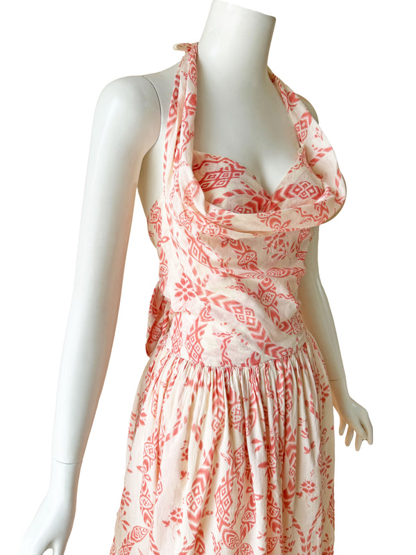 Vivienne Westwood Anglomania Spring 2007 Halter Dress
