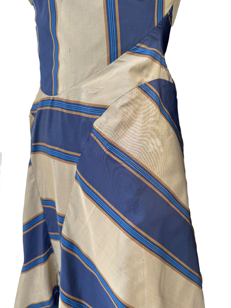 Vivienne Westwood S/S 1998 'Tied To the Mast'  Striped Taffeta Dress