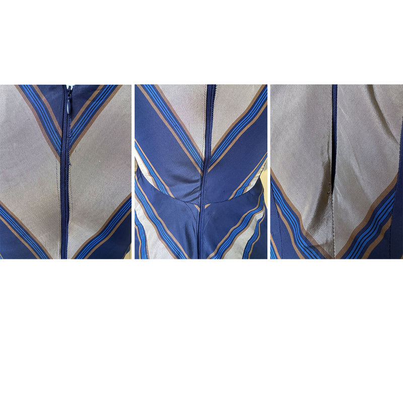 Vivienne Westwood S/S 1998 'Tied To the Mast'  Striped Taffeta Dress