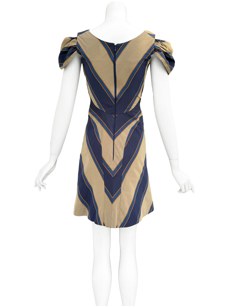 Vivienne Westwood S/S 1998 'Tied To the Mast'  Striped Taffeta Dress