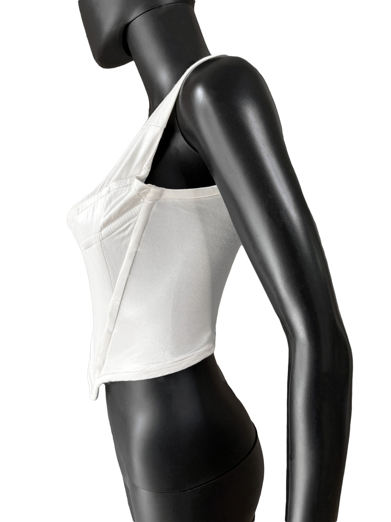 Vivienne Westwood 1990s White Satin Corset
