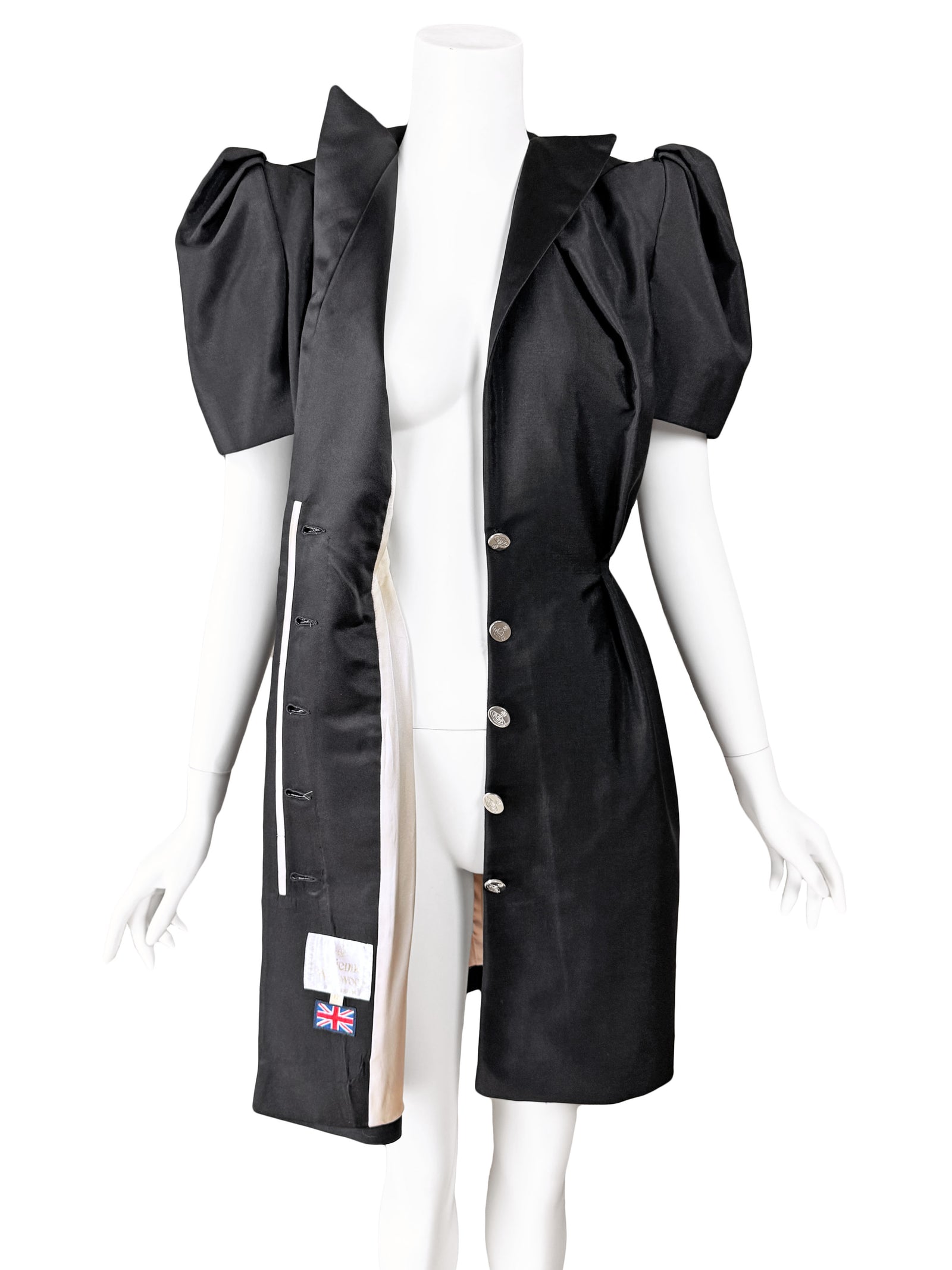 Vivienne Westwood S/S 1995 'Erotic Zones' Black Shirt Dress