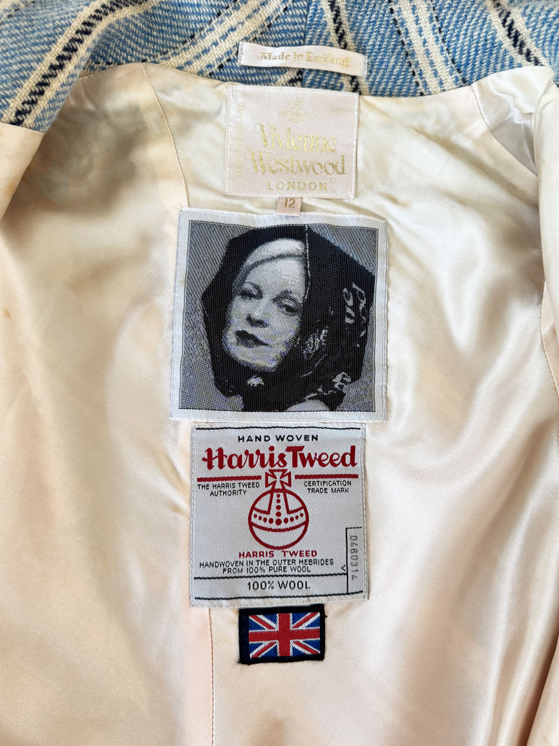 Vivienne Westwood  A/W 1996 “Storm in a Teacup” Blue Striped Suit