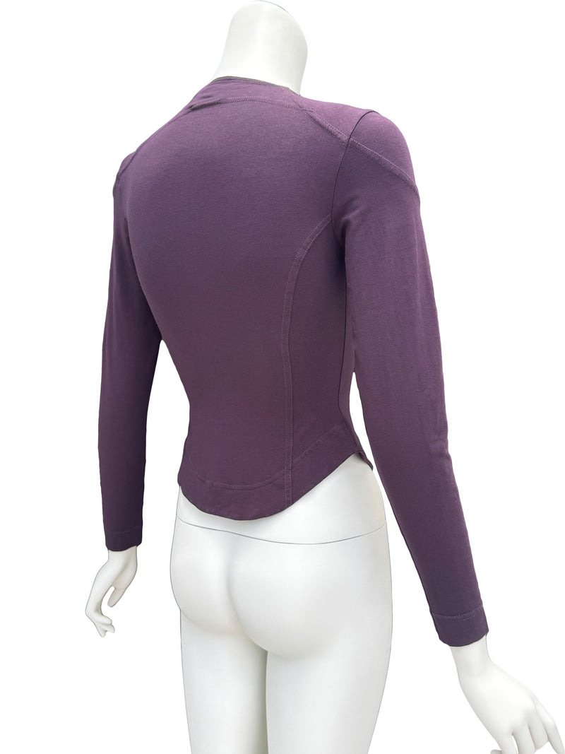 Vivienne Westwood 1990s Purple Cutout Top
