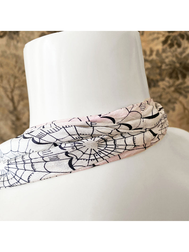 1950s Spiderweb Print Wiggle Dress