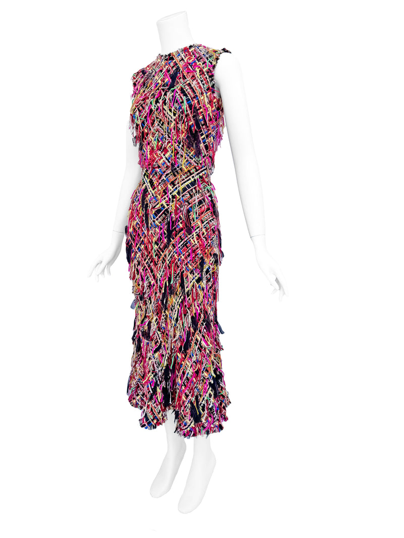 Alexander McQueen A/W 2017 Tweed Maxi Dress
