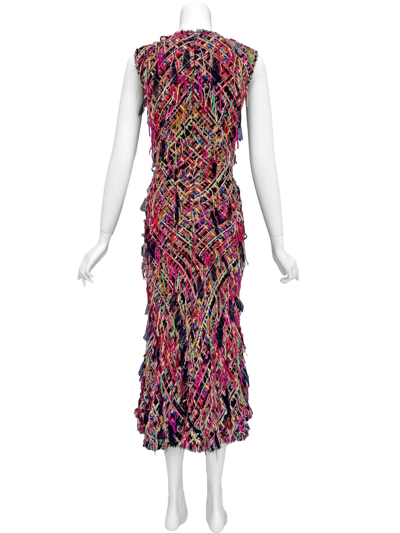 Alexander McQueen A/W 2017 Tweed Maxi Dress