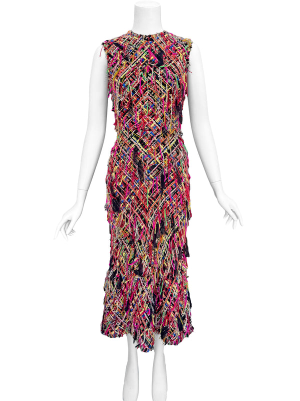 Alexander McQueen A/W 2017 Tweed Maxi Dress