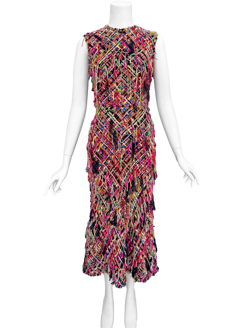 Alexander McQueen A/W 2017 Tweed Maxi Dress