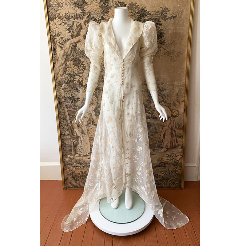 1930s Silk Organza Duster