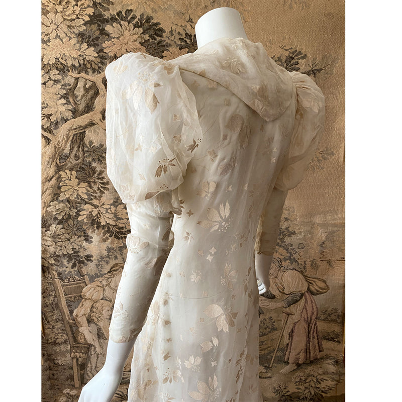 1930s Silk Organza Duster