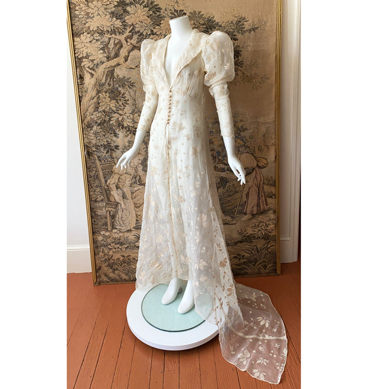 1930s Silk Organza Duster