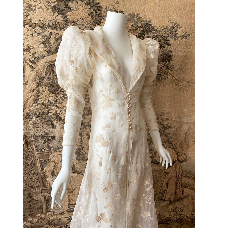 1930s Silk Organza Duster