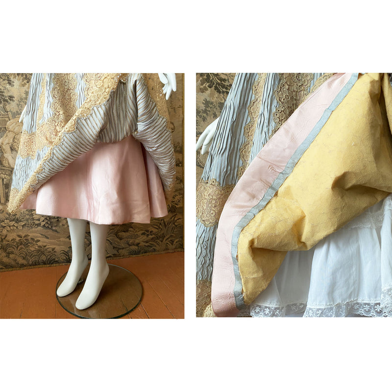 1950s Silk & Lace Party Dress
