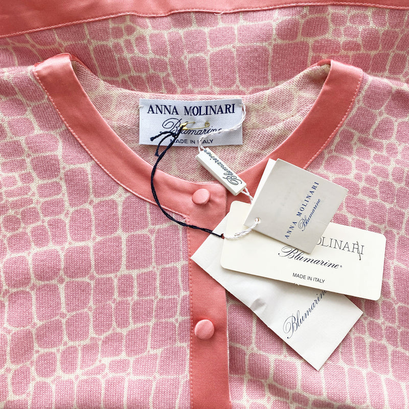 Blumarine Y2K Pink Cashmere Cardigan