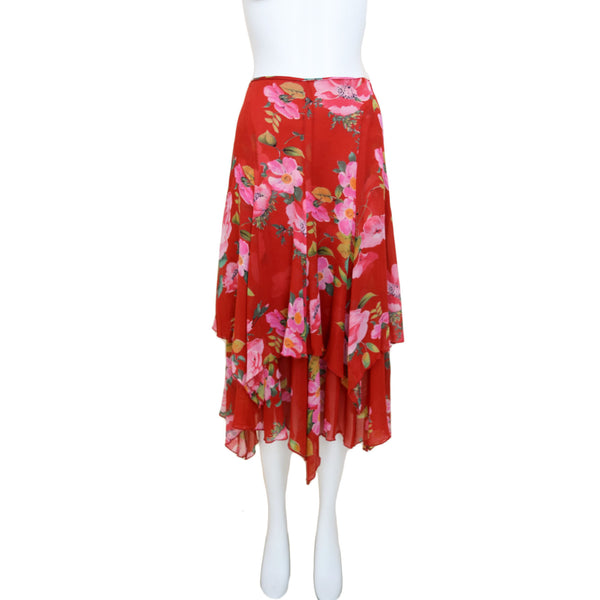 Y2K Blumarine Silk Skirt