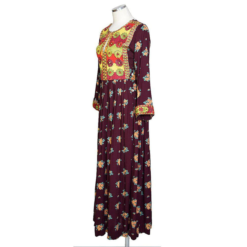 Vintage 1970s Embroidered Maxi Dress - Sweet Disorder Vintage