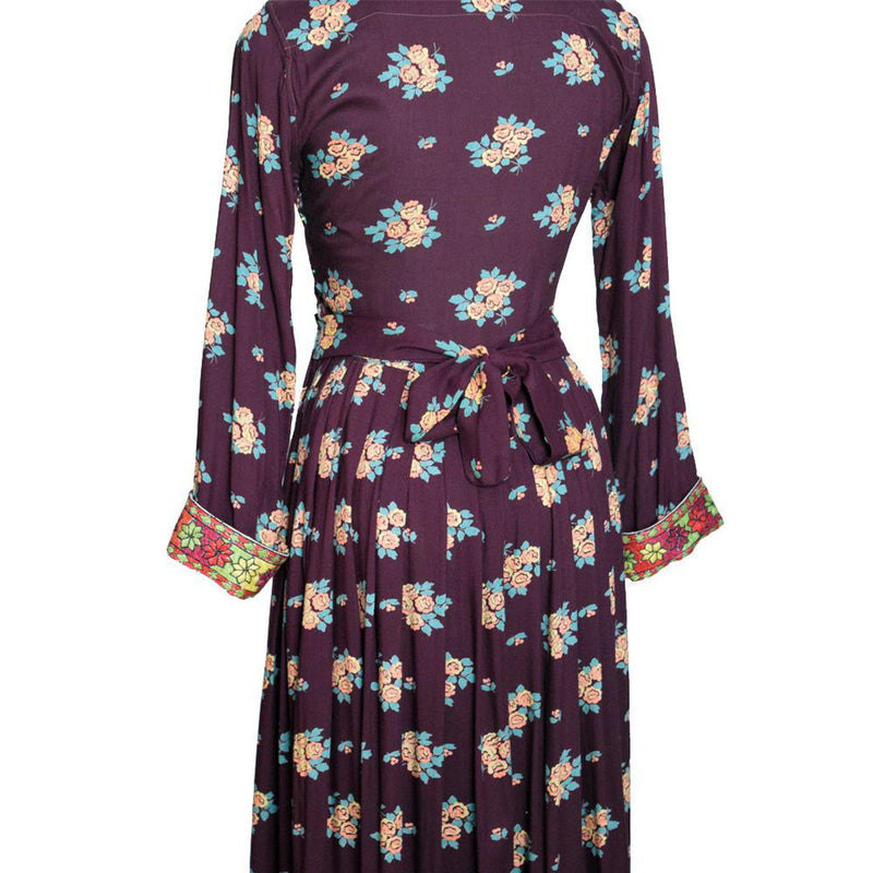 Vintage 1970s Embroidered Maxi Dress - Sweet Disorder Vintage