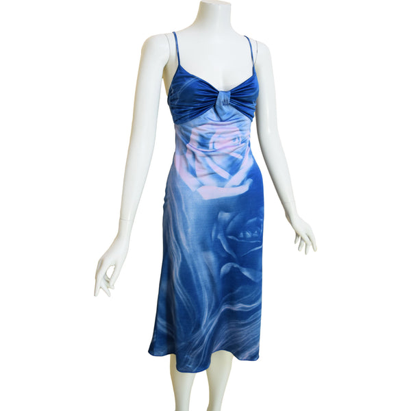 Roberto Cavalli Class 2003 Rose Print Dress