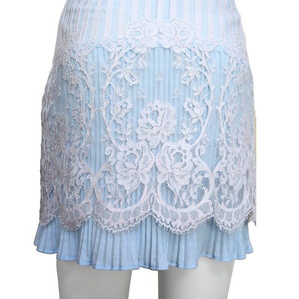 Bazar de Christian Lacroix 1990s Silk & Lace Mini Skirt