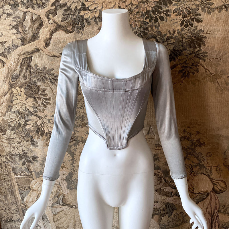 1990s Silver Vivienne Westwood Corset