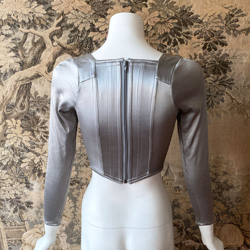 1990s Silver Vivienne Westwood Corset