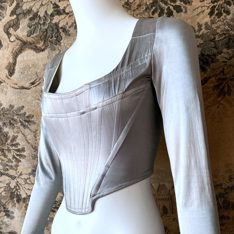 1990s Silver Vivienne Westwood Corset