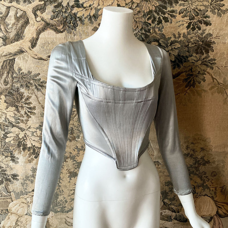 1990s Silver Vivienne Westwood Corset