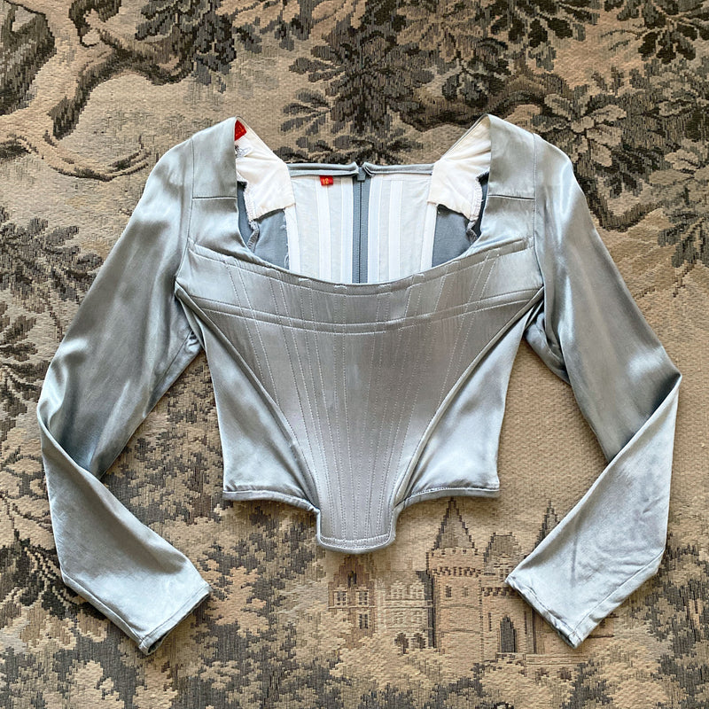 1990s Silver Vivienne Westwood Corset