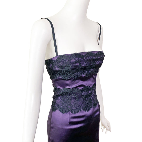 Dolce & Gabbana Y2K  Satin and Lace Dress