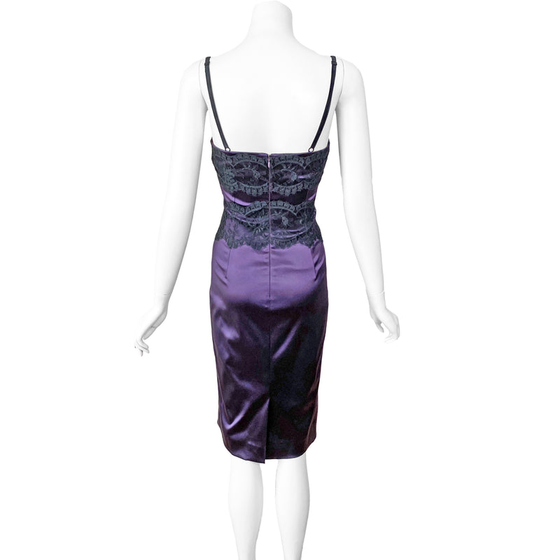 Dolce & Gabbana Y2K  Satin and Lace Dress