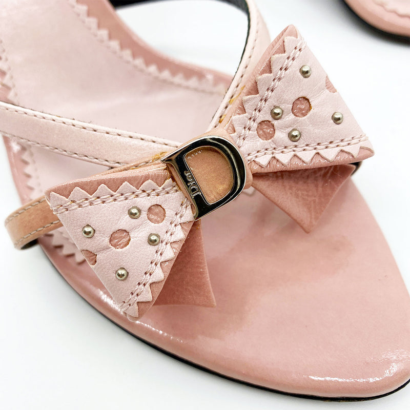 Y2K John Galliano Dior Pink Kitten Heel Mules