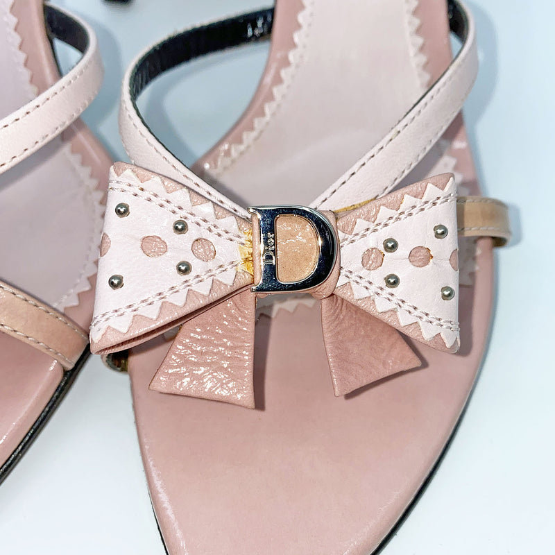 Y2K John Galliano Dior Pink Kitten Heel Mules