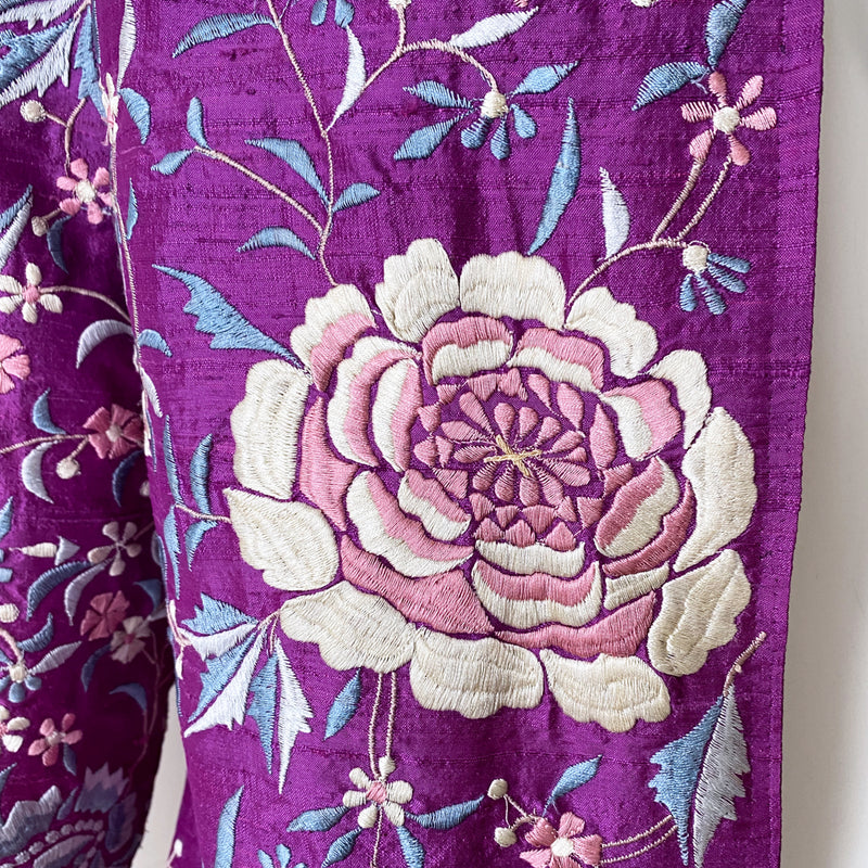 1970s Embroidered Silk Jacket