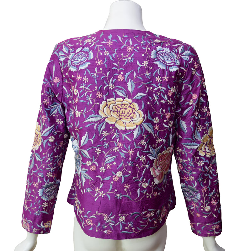 1970s Embroidered Silk Jacket