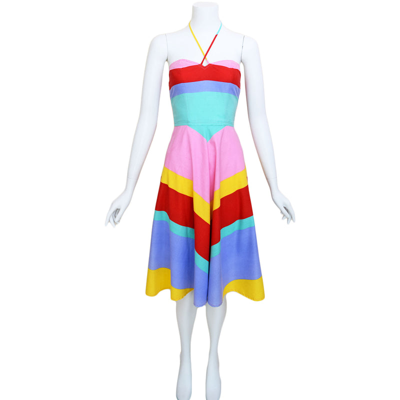 1970s Rainbow Dress