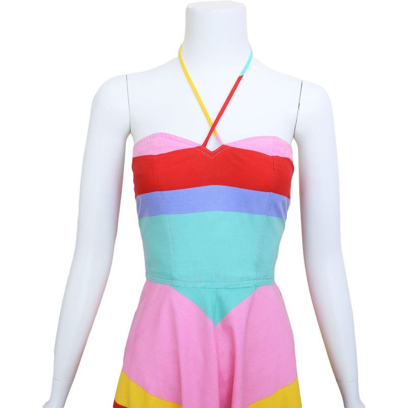 1970s Rainbow Dress