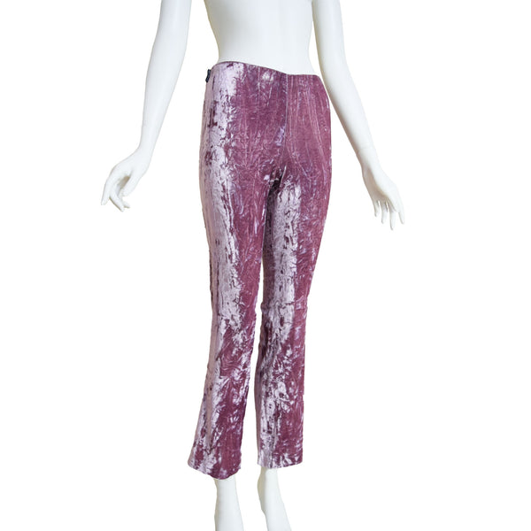 Gianfranco Ferre Jeans 1990s Flared Velvet Pants