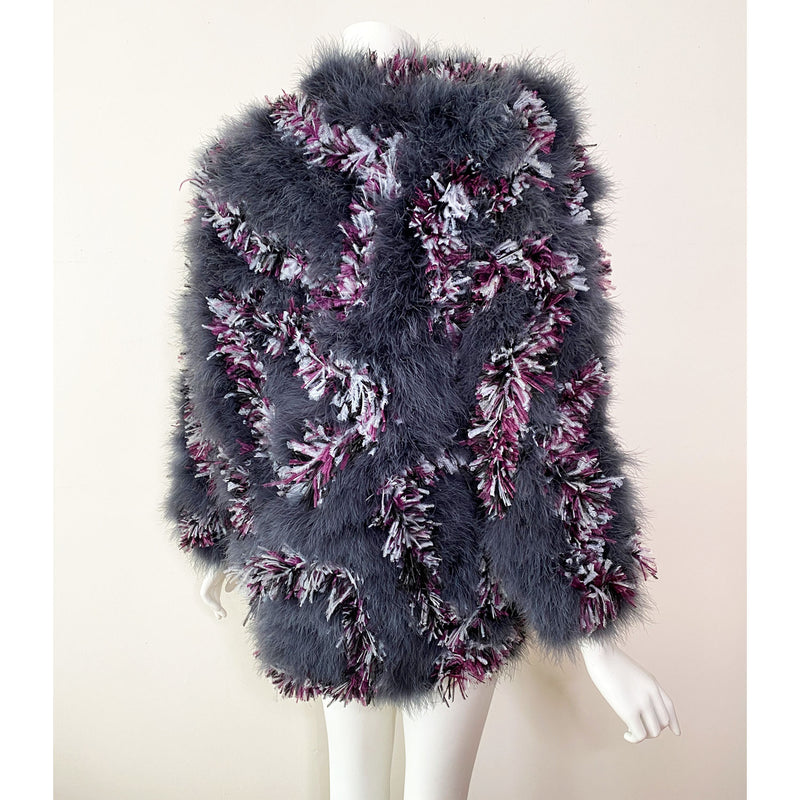 1970s Givenchy Feather Coccoon Coat