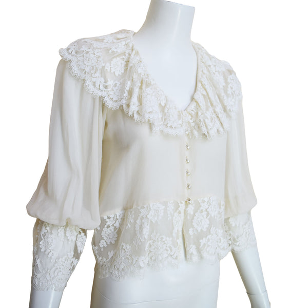1980s Hanae Mori Blouse
