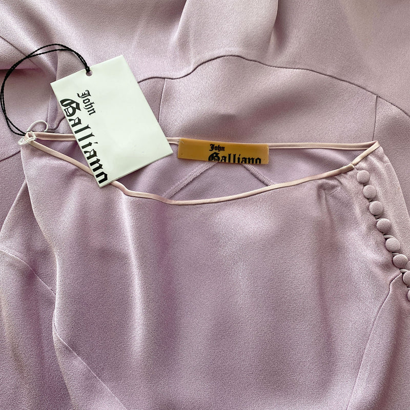 John Galliano Y2K Orchid Maxi Skirt