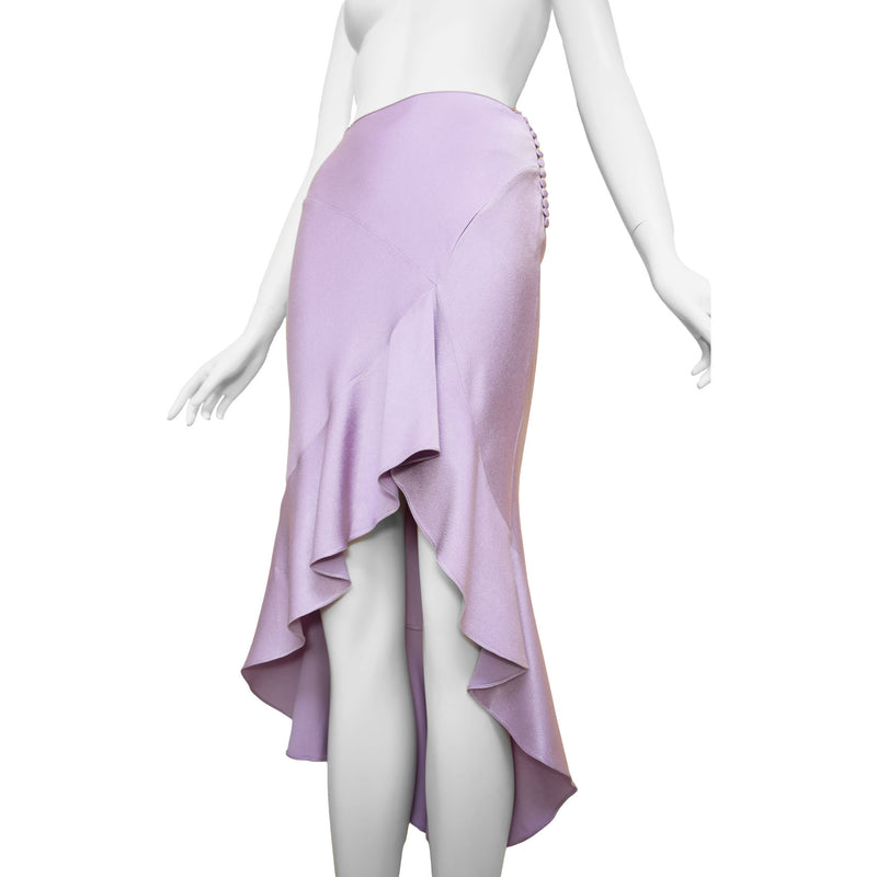 John Galliano Y2K Orchid Maxi Skirt