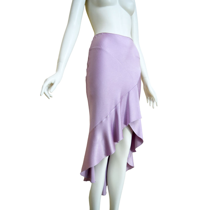 John Galliano Y2K Orchid Maxi Skirt